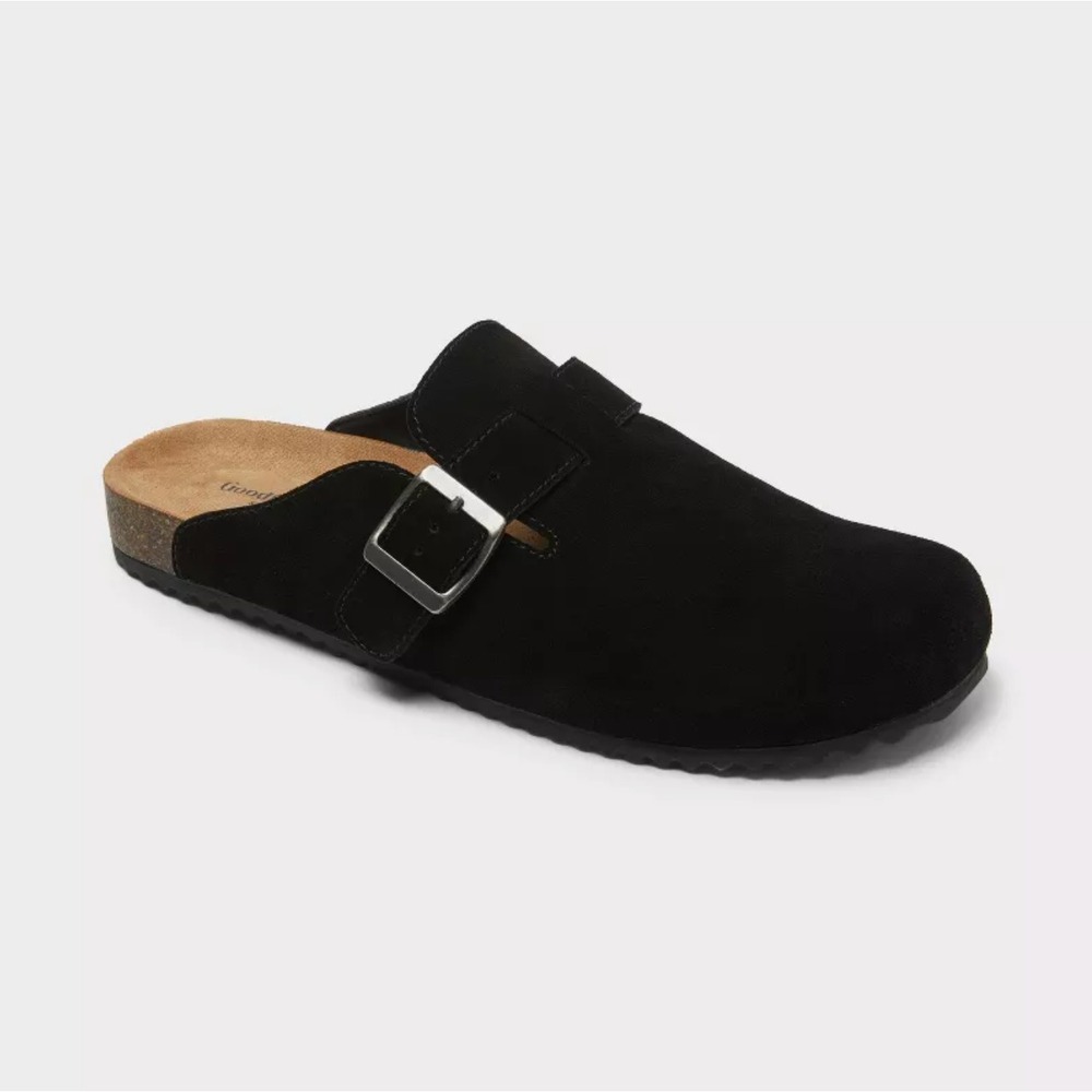 NWT Goodfellow & Co Arthur Suede Clogs with Adjustable Buckle Mens Size 8